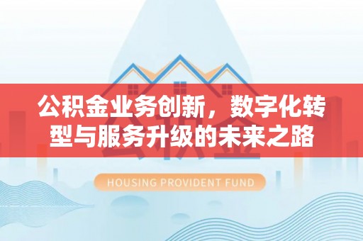 沙市公积金业务创新，数字化转型与服务升级的未来之路
